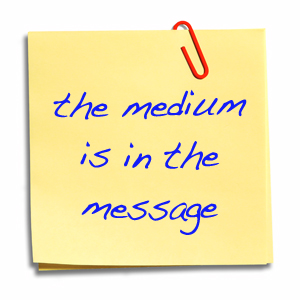 medium in the message - try a new communication method image